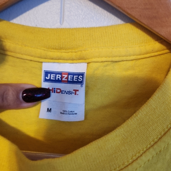 Vintage 90s Yellow Victoria BC Short Sleeve Graphic Tee T-Shirt 1990s Pr… - Picture 5 of 8